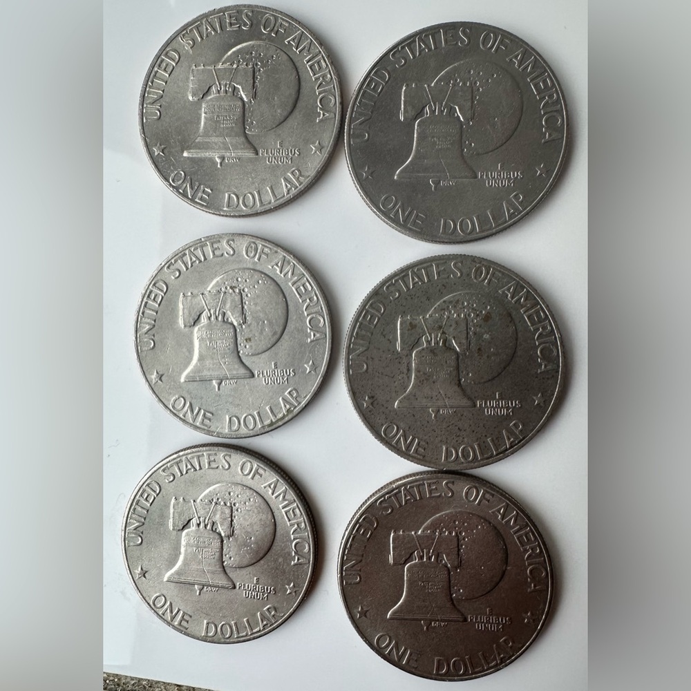 Liberty 1776-1976 Eisenhower Dollar Coins - Picture 2 of 4